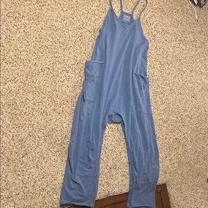 FP Movement by Free People Light Blue Romper